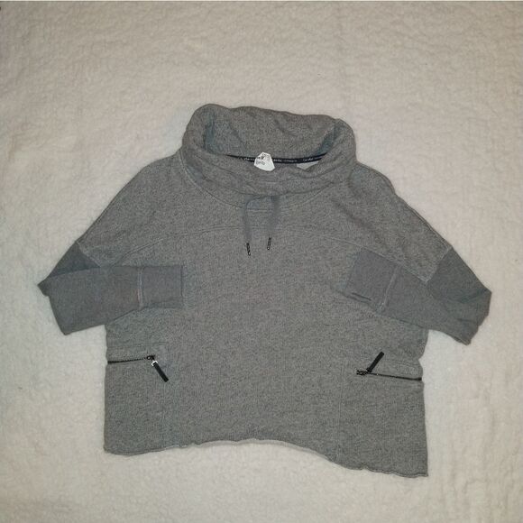 Calvin Klein Performance Cropped Cowl Neck Sweatshirt - Picture 3 of 9